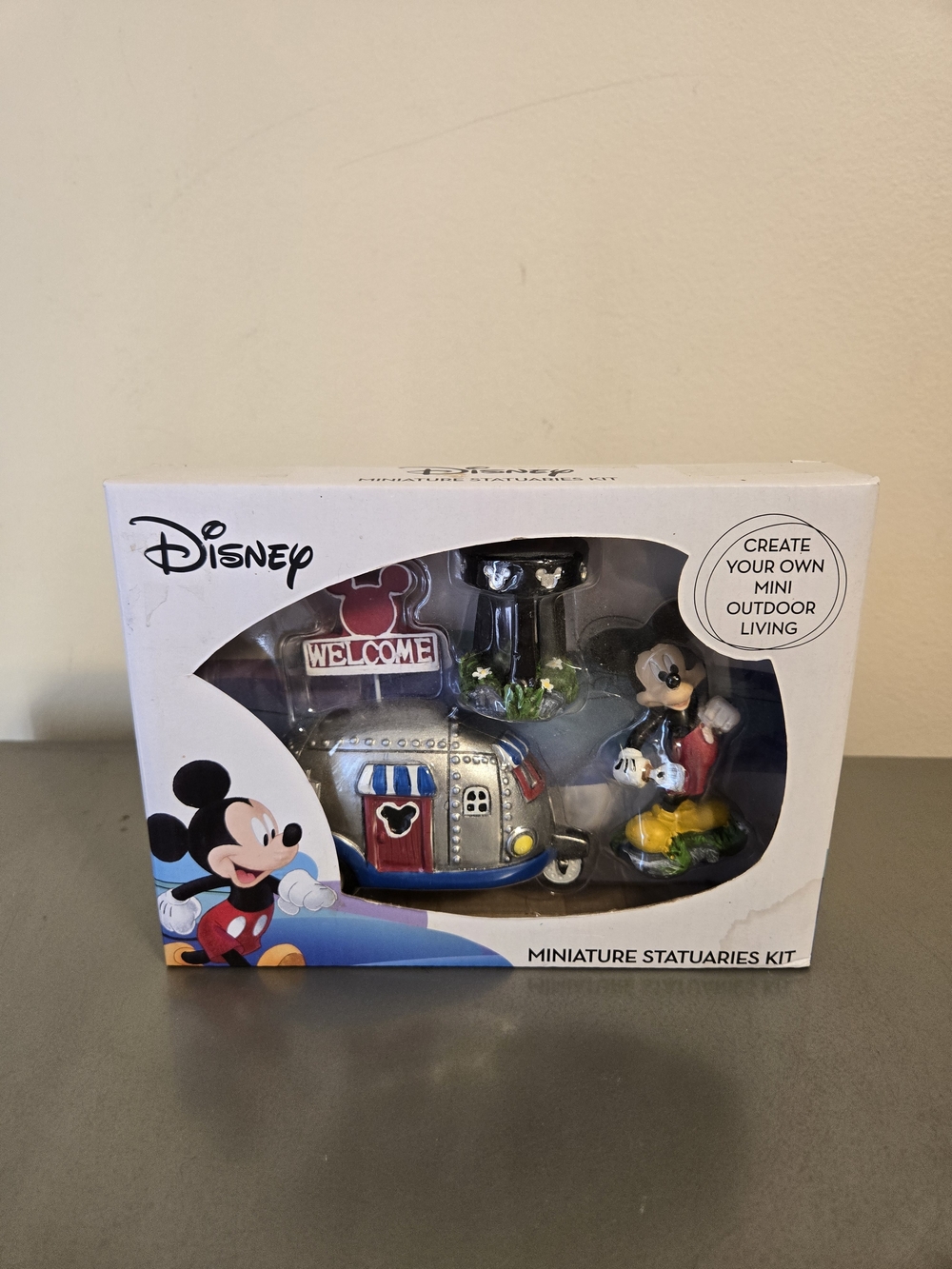 Disney Mickey Mouse 4-Piece Miniature Fairy Garden Set